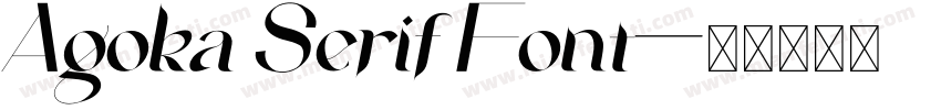 Agoka Serif Font字体转换